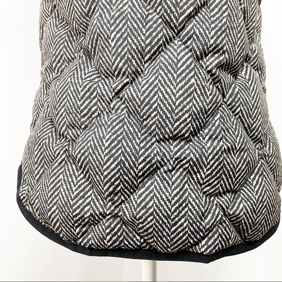 J. Crew Quilted Puffer Vest Chevron Double Zipper - Picture 8 of 9